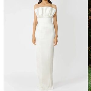 NOAH STRAPLESS SATIN GOWN